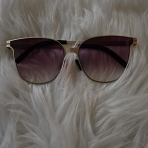 Othr Gold Frame Sunglasses with Purple Lenses